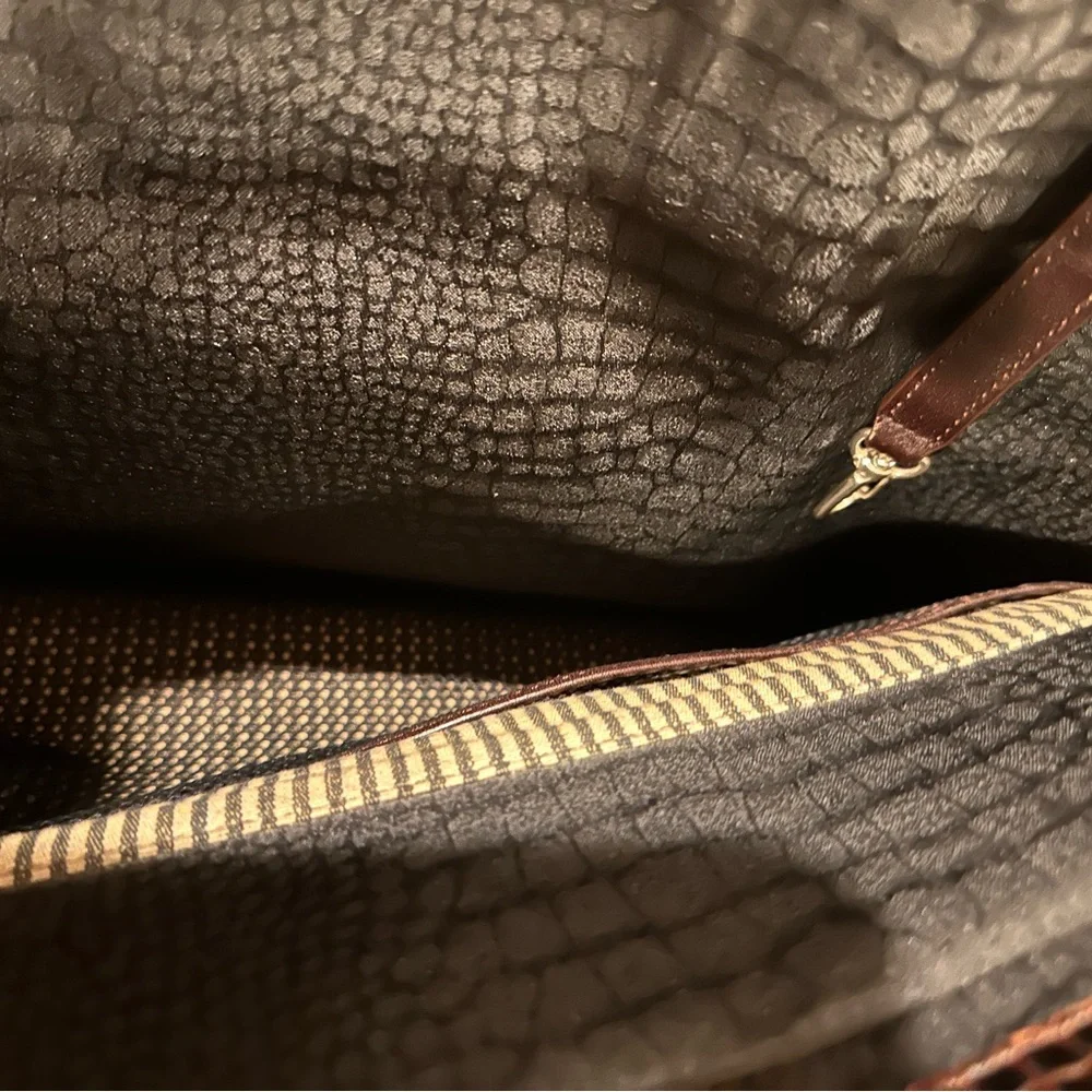 BRIGHTON ❤️ MARTHA BLACK /CHOC CROC BRIEFCASE/Laptop Bag - Picture 10 of 11